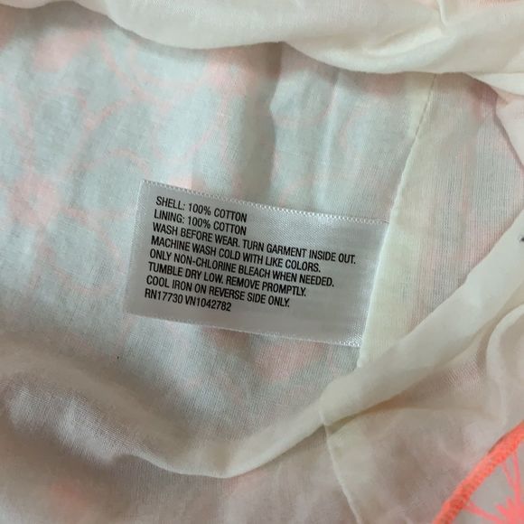 Sz6 Cherokee Pink & White Floral Print Tank Top - Picture 7 of 7